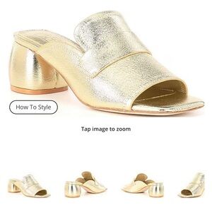 Deltan, the baker leather block heel sandals